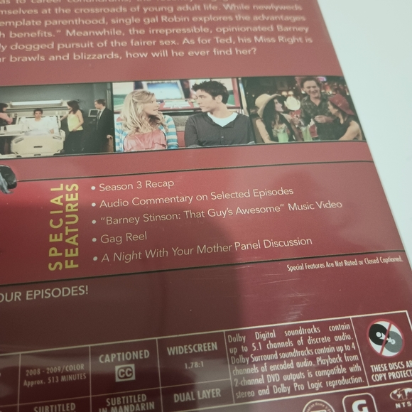 How I Met Your Mother Dvd Complete Season 4 New Factory Sealed 3 Disc Set - Picture 14 of 14